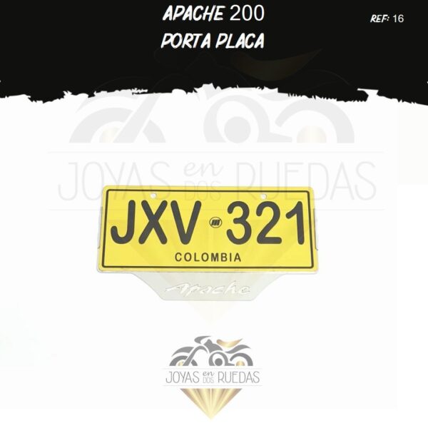 partes Apache 200 portaplaca