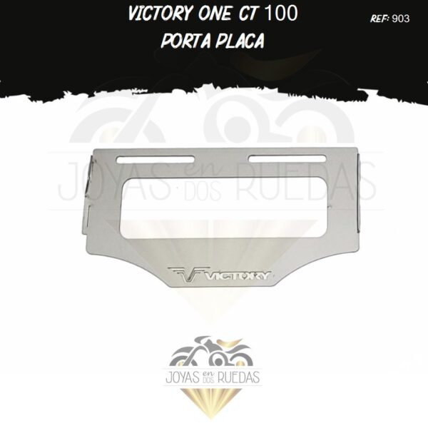 moto Victory one ct 100 portaplaca