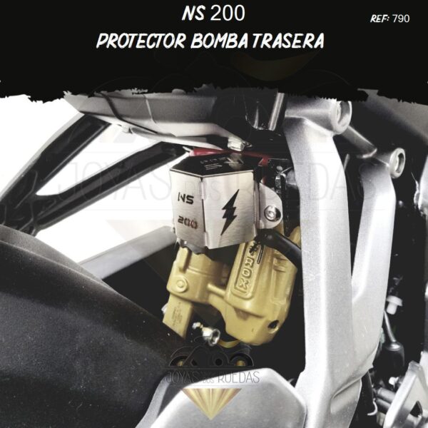 pieza NS 200 protector bomba trasera