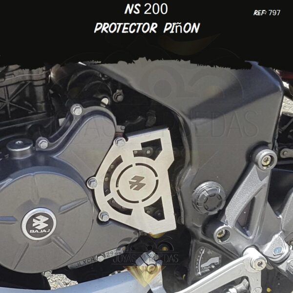 motos NS 200 protector piñon