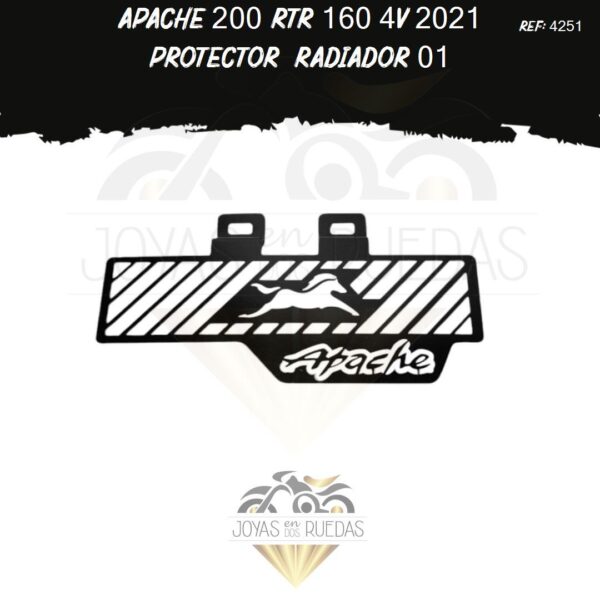 accesorios Apache 200 rtr 160 4v 2021 protector radiador