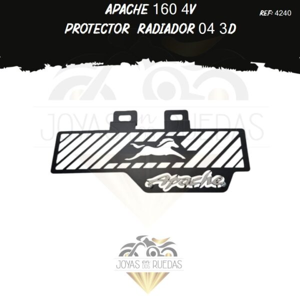 accesorio Apache 160 4V protector radiador 3D