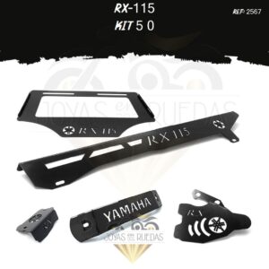 RX-115 kit porta placa protector bomba delantera mordaza