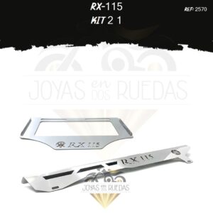 RX-115 kit porta placa guarda cadena