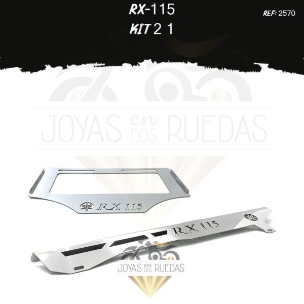 RX-115 kit porta placa guarda cadena