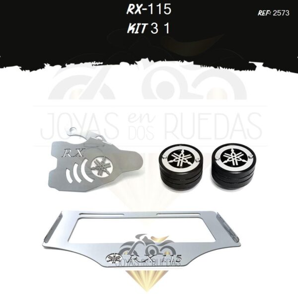 RX-115 kit mordaza porta placa Spools Sliders eje