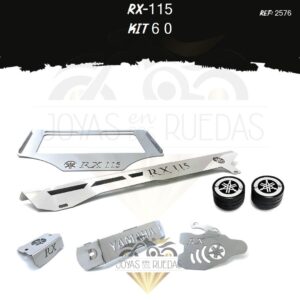 RX-115 kit porta placa protector bomba delantera mordaza