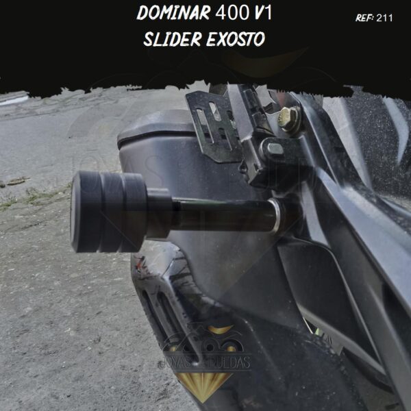 accesorios Dominar 400 v1 slider exosto