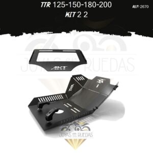 TTR 125-150-180-200 kit pechera quilla porta placa