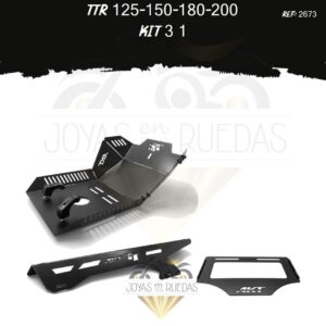 TTR 125-150-180-200 kit porta placa guarda cadena