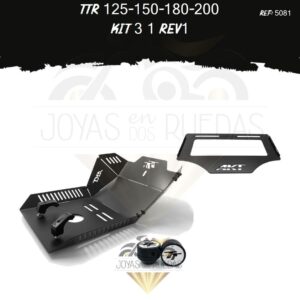 TTR 125-150-180-200 kit pechera quilla porta placa