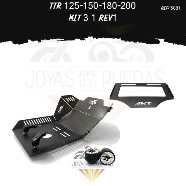 TTR 125-150-180-200 kit pechera quilla porta placa