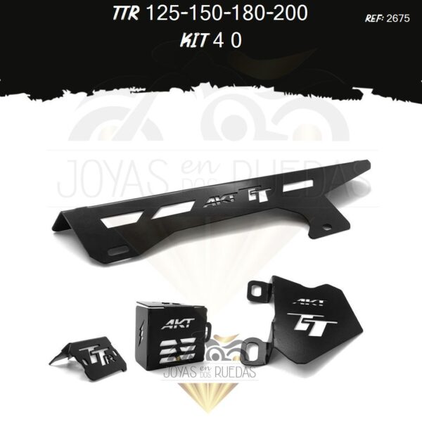 TTR 125-150-180-200 kit mordaza protector bomba trasera