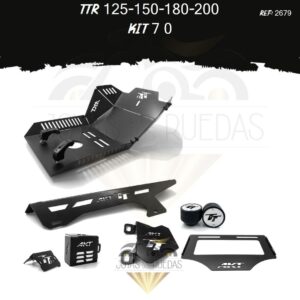 TTR 125-150-180-200 kit pechera quilla guarda cadena