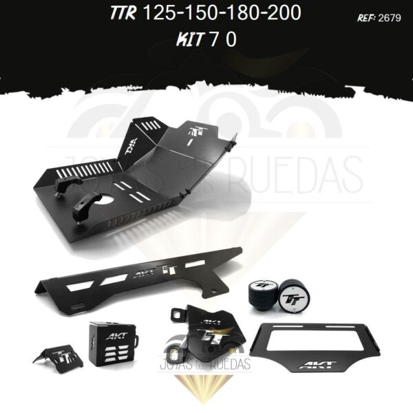 TTR 125-150-180-200 kit pechera quilla guarda cadena