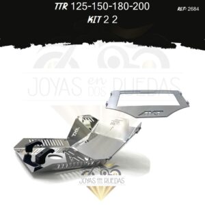 TTR 125-150-180-200 kit porta placa pechera quilla