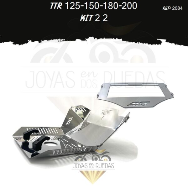 TTR 125-150-180-200 kit porta placa pechera quilla