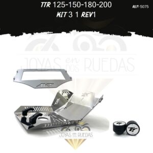 TTR 125-150-180-200 kit pechera quilla Spools Sliders eje