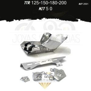 TTR 125-150-180-200 kit pechera quilla guarda cadena