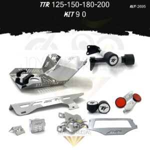 TTR 125-150-180-200 kit guarda cadena sliders mordaza