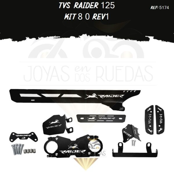 TVS Raider 125 kit protector bomba delantera acutrax T