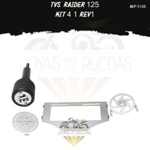 TVS Raider 125 kit lujo motor arranque tapa salida exosto