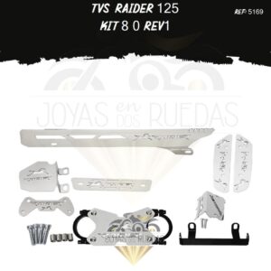 TVS Raider 125 kit protector bomba delantera acutrax T