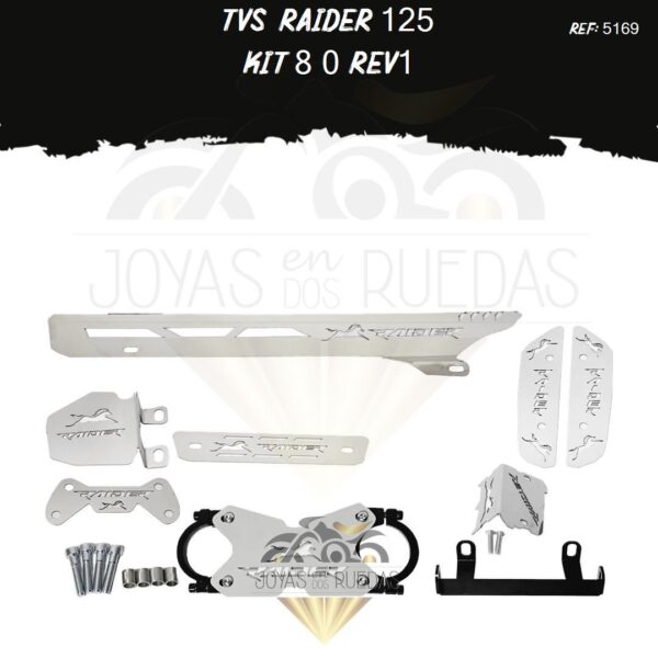 TVS Raider 125 kit protector bomba delantera acutrax T