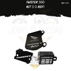TWISTER 300 kit protector bomba trasera mordaza
