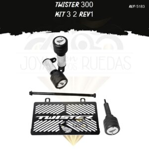 TWISTER 300 kit slider exosto radiador t19 sliders