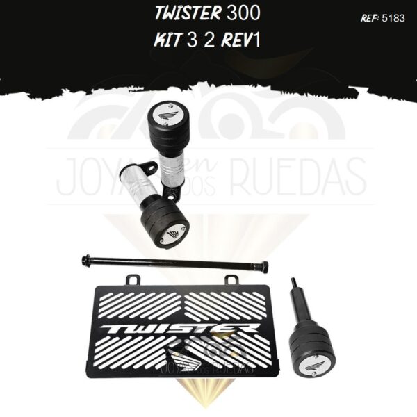 TWISTER 300 kit slider exosto radiador t19 sliders