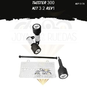 TWISTER 300 kit slider exosto sliders radiador t19