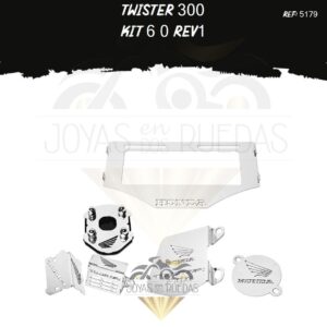 TWISTER 300 kit protector bomba trasera mordaza