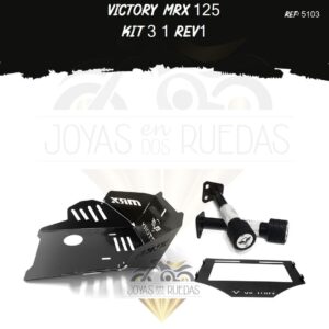 Victory MRX 125 kit pechera quilla sliders porta placa