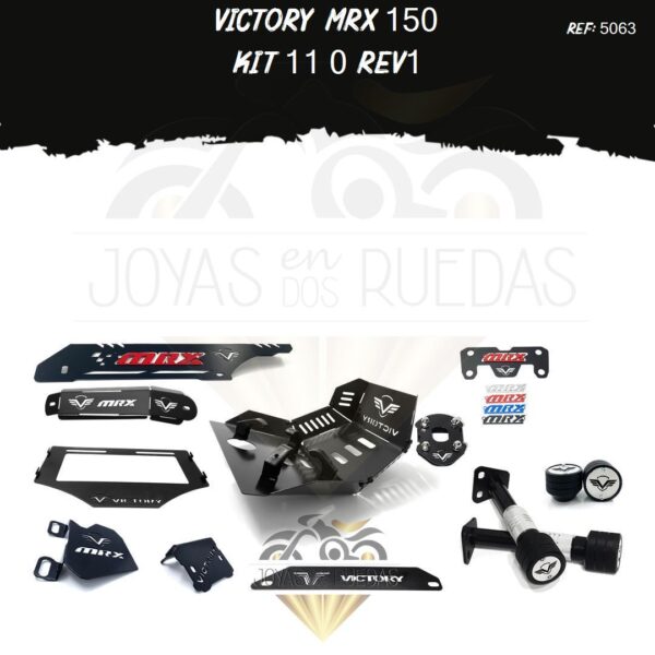 Victory MRX 150 kit pechera quilla Spools Sliders eje