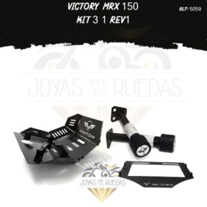 Victory MRX 150 kit pechera quilla sliders porta placa