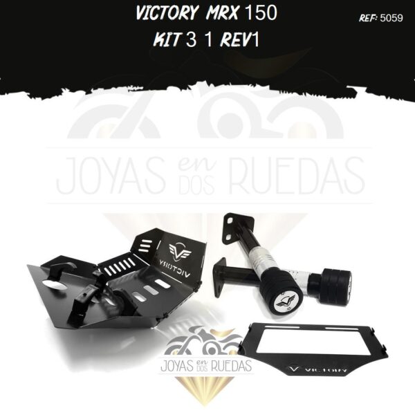 Victory MRX 150 kit pechera quilla sliders porta placa