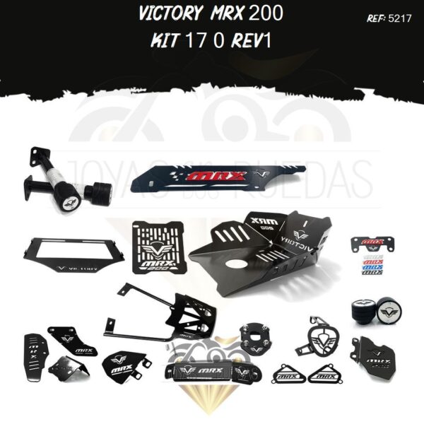 Victory MRX 200 kit lujo pata gato protector radiador