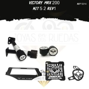 Victory MRX 200 kit sliders tapa salida exosto
