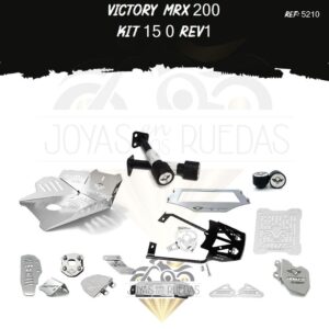 Victory MRX 200 kit exosto 9t protector radiador mordaza