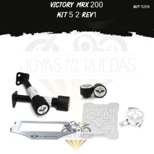 Victory MRX 200 kit protector radiador porta placa