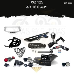 XTZ 125 kit parrilla lujo palanca cambios