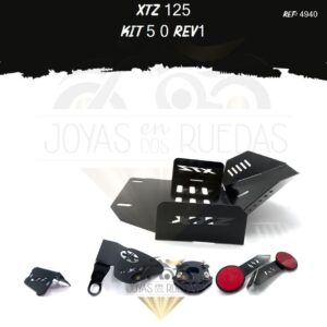 XTZ 125 kit protector bomba delantera mordaza