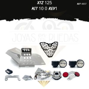 XTZ 125 kit lujo palanca cambios Spools Sliders eje