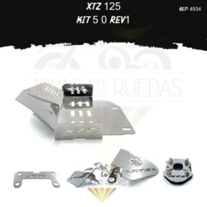XTZ 125 kit pechera quilla lujo pata gato mordaza