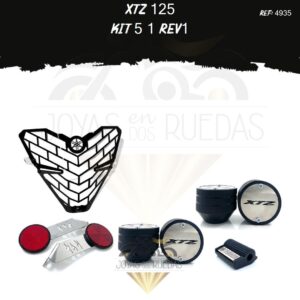 XTZ 125 kit lujo palanca cambios Spools Sliders eje