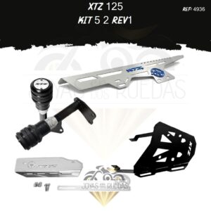 XTZ 125 kit resonador parrilla Sliders premium