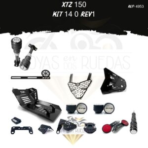 XTZ 150 kit Sliders premium lujo pata gato tragaluz