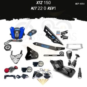 XTZ 150 kit lujo pata gato Cupula TR3 lujo filtro aceite