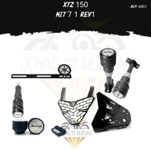 XTZ 150 kit protector farola Sliders premium